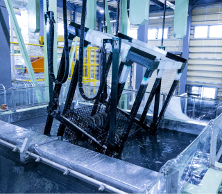 カチオン電着塗装ライン